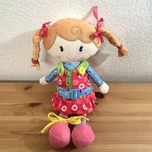Sugar Snap Plush Learn to Dress Doll for Toddlers - 15"